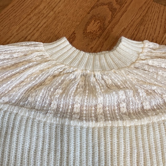 Zara Crème net sweater - Picture 4 of 6